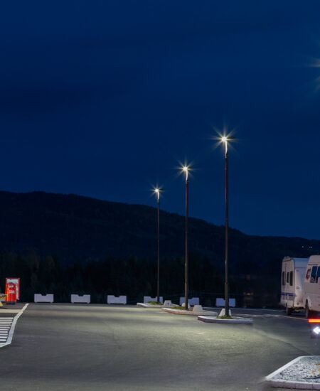 éclairage exterieur parking